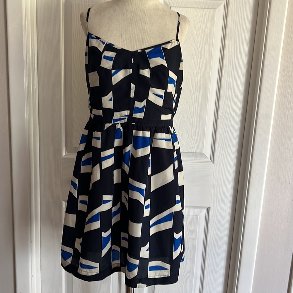 J crew geometric print dress